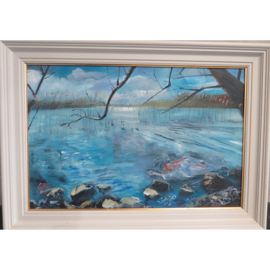 A view from Crover Island- OIl on Canvas