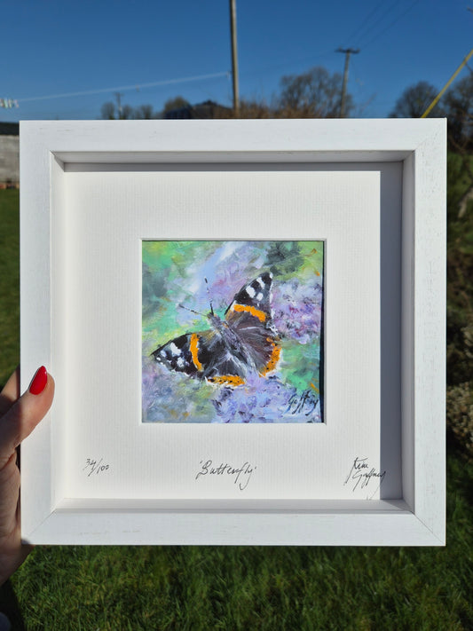 Butterfly- Mini Fine Art Print Framed