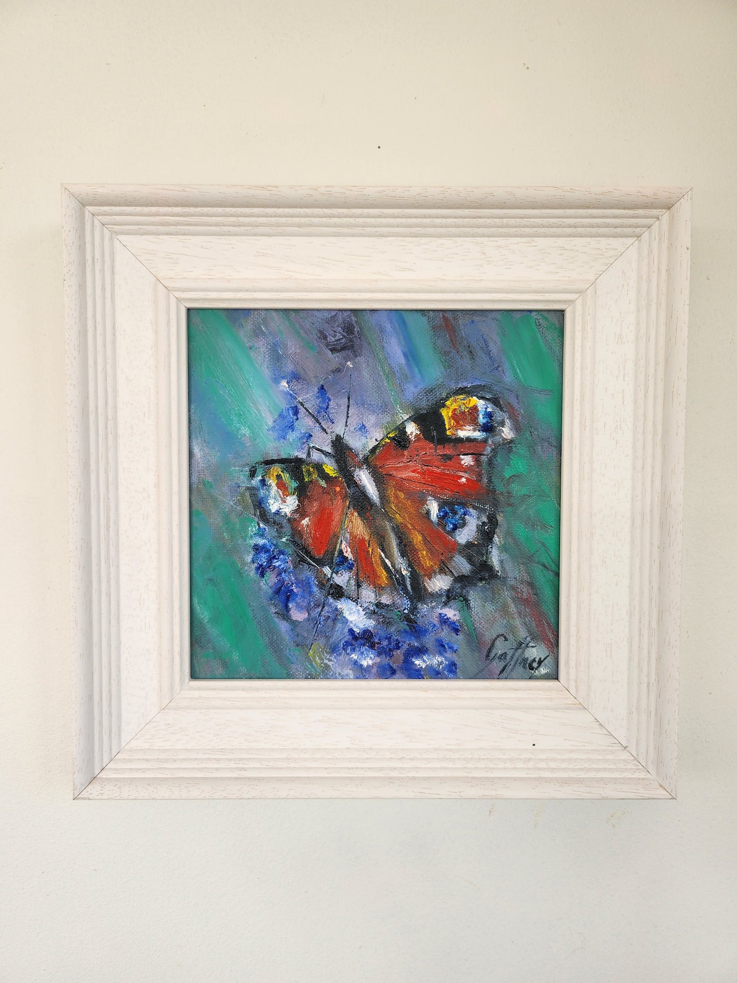 The Peacock Butterfly- original oil