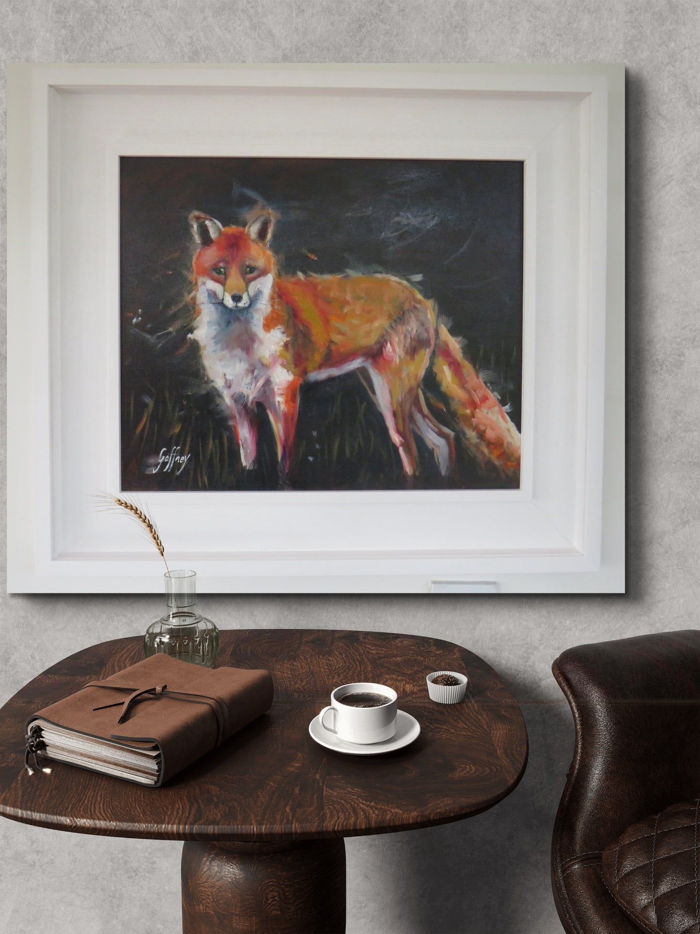 Fox In The Gentle Wind - Original Oil Painting