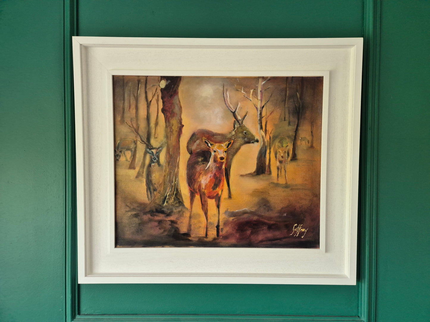 Wildlife Art Ireland - The Herd- Original Oil Painting