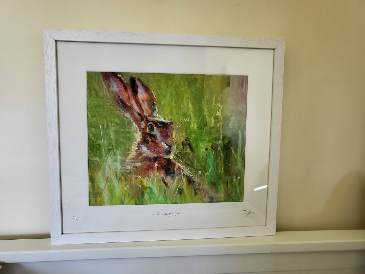 The Watchful Hare  Print
