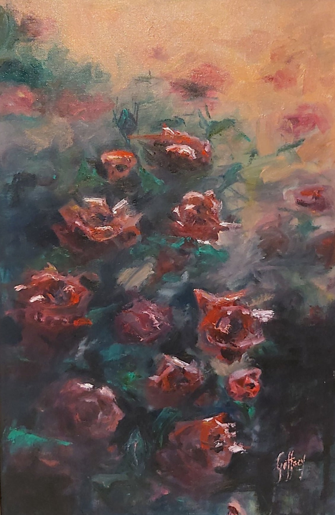 Floral Art War Of The Roses