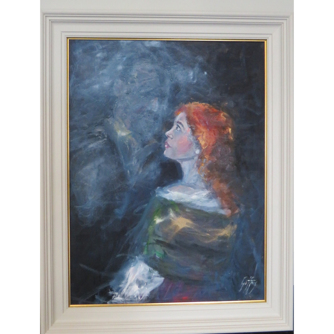 Sebana with Orwin's Ghost- Original Oil on Canvas