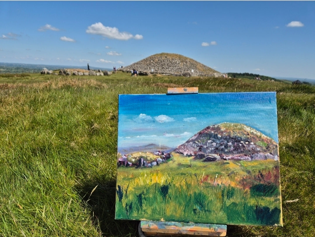 Loughcrew en plein air-original oil painting