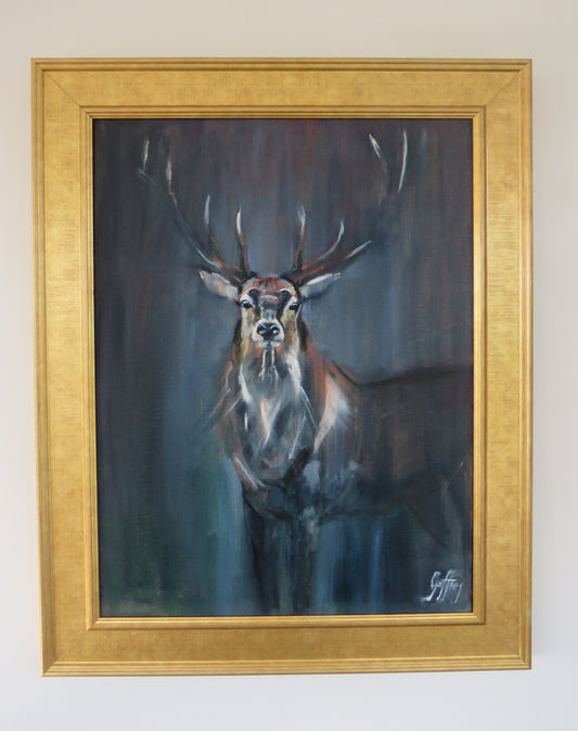 The Regal Stag - Original Oil Painting