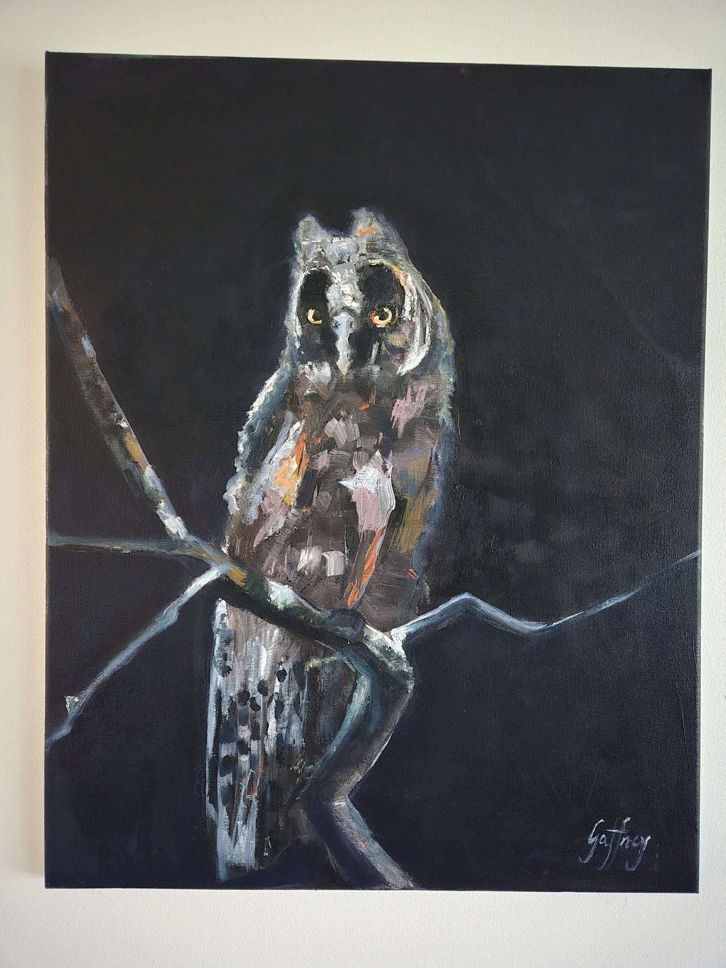 Watch Owl- Original Oil Painting