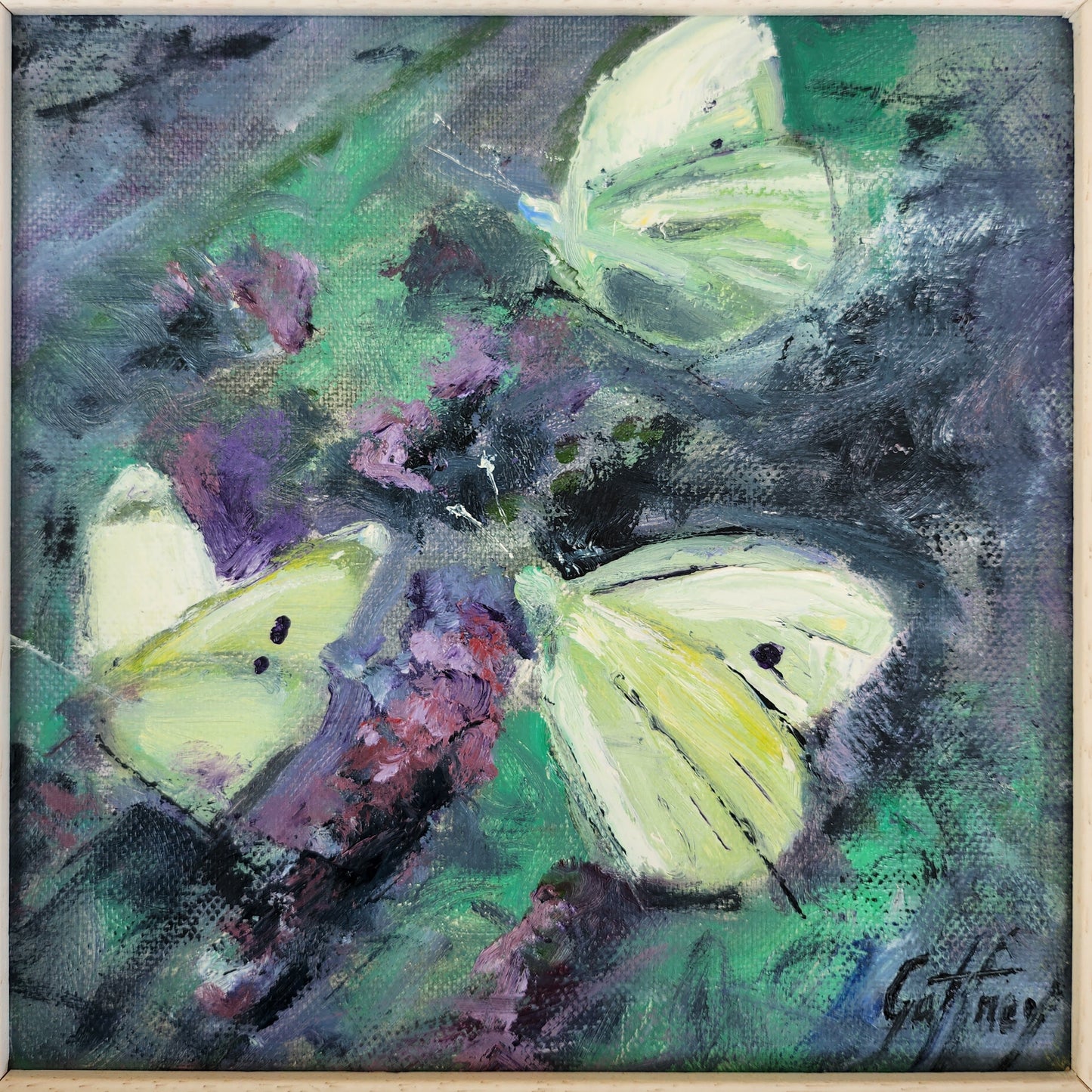 White Butterflies- original oil