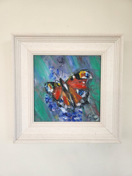 The Peacock Butterfly- original oil