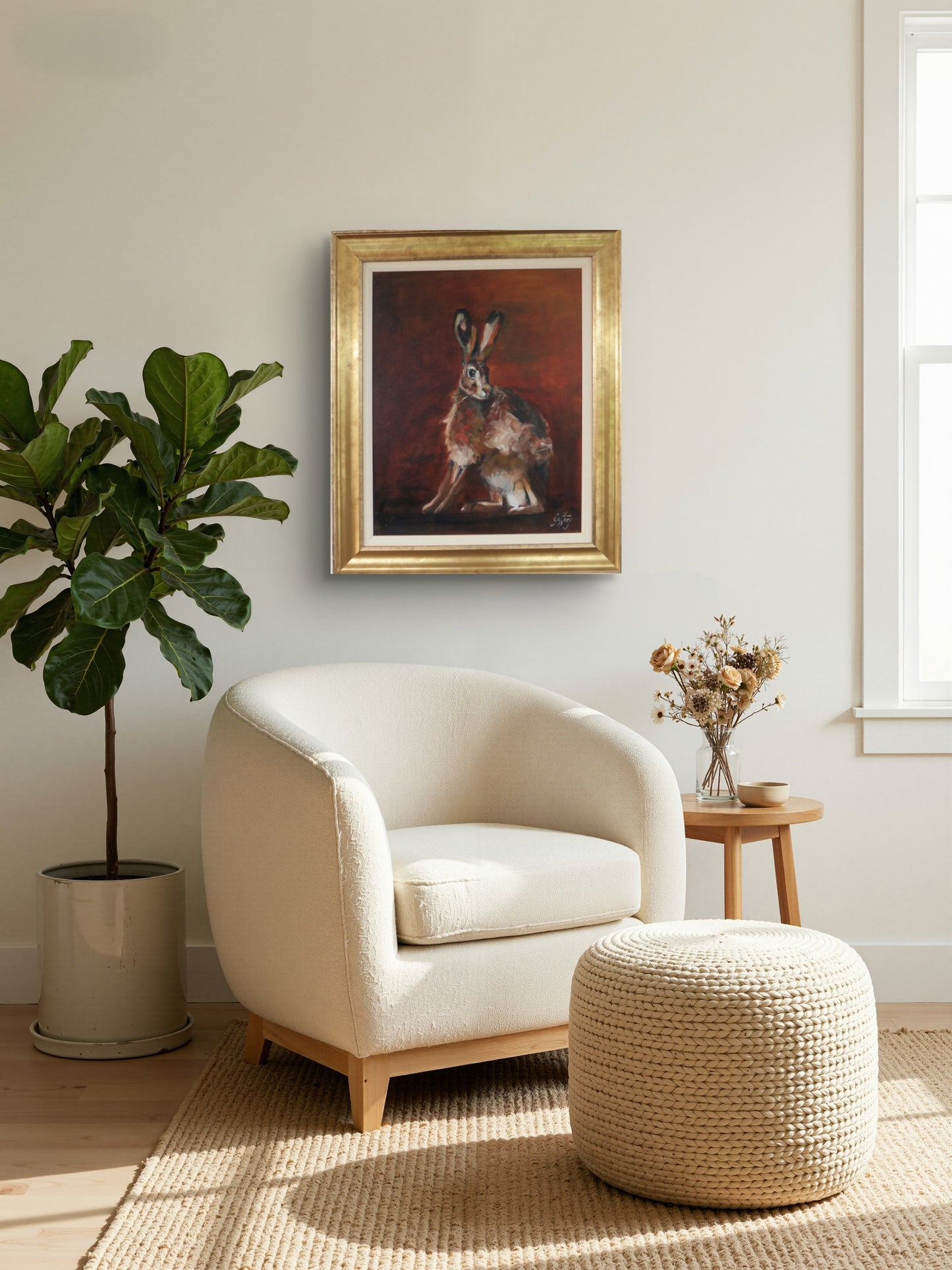 The Brown Hare - Original Oil Painting