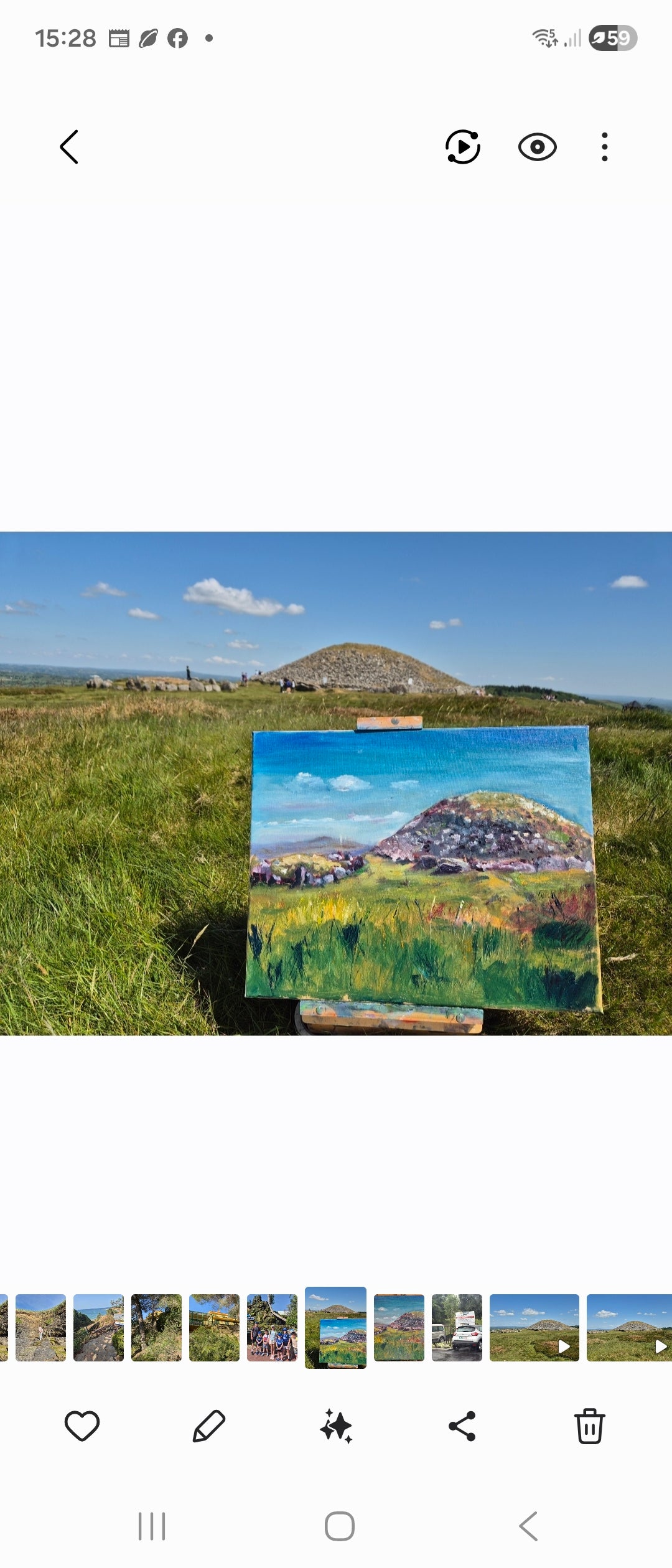 Loughcrew en plein air-original oil painting