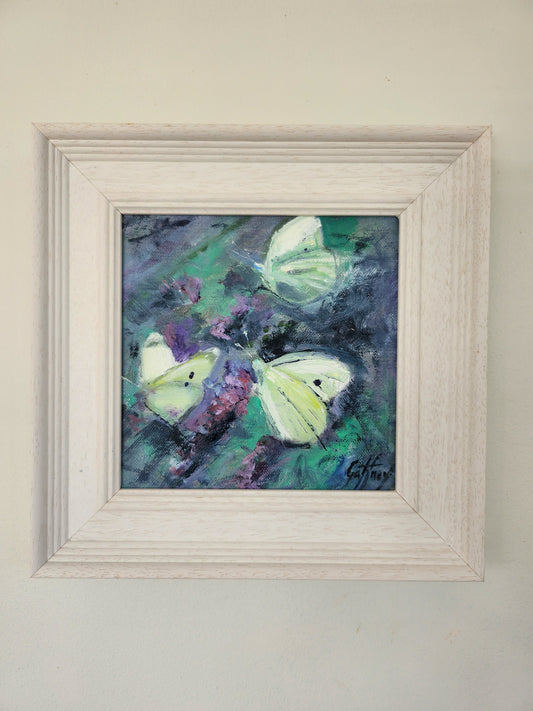 White Butterflies- original oil